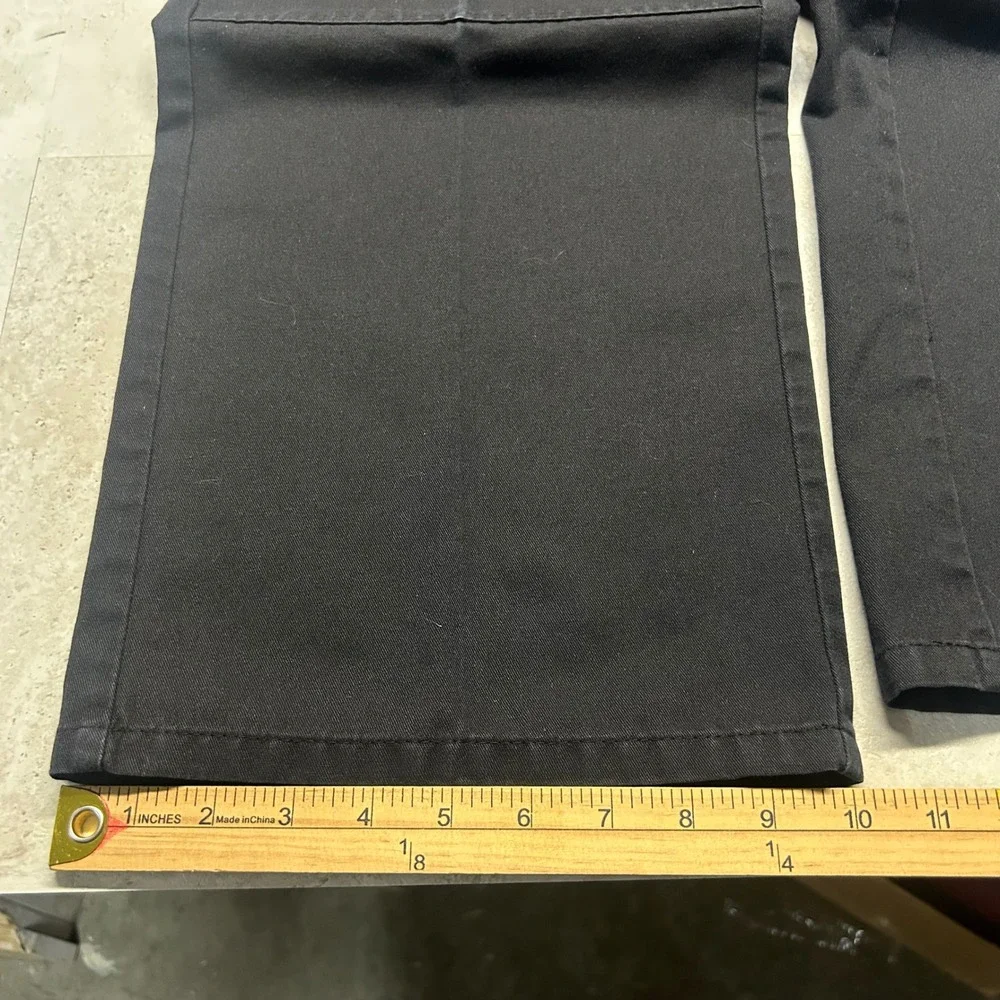 Dickies Loose Fit Double Knee Work Pants Black Mens 34x30 Streetwear Skater